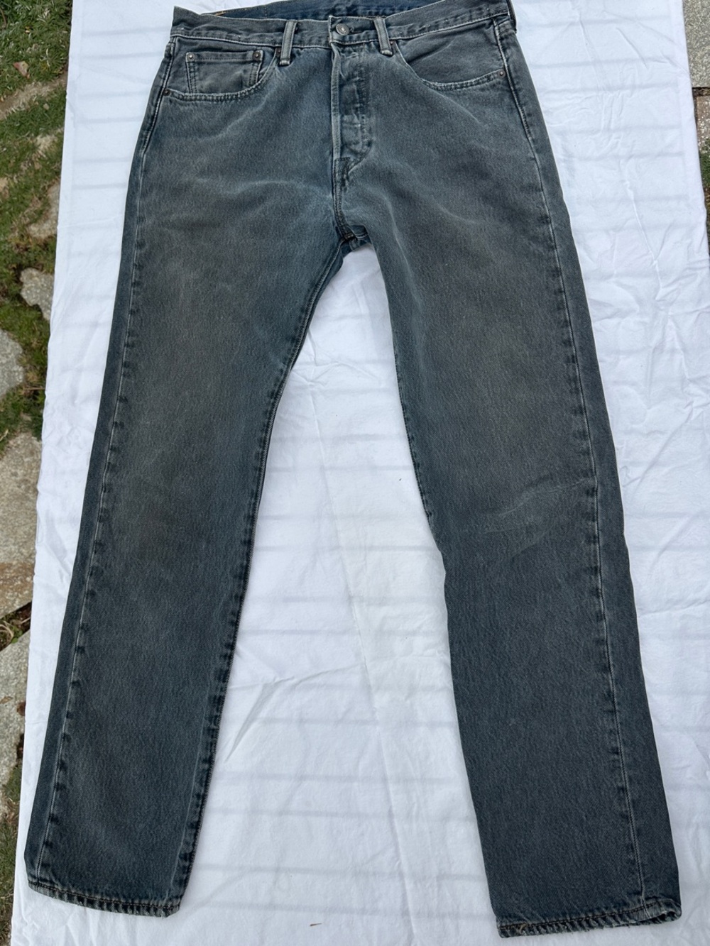 Levi's 501 CT 32x32 Men's Black Washed Straight Jeans